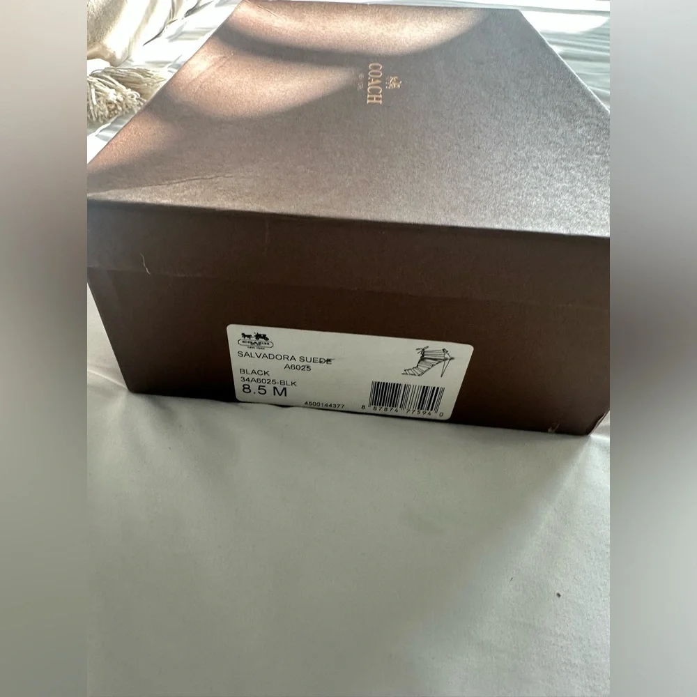 Coach Salvadora Black Suede Lace up Sandal - SIZE 8.5 - Picture 2 of 12